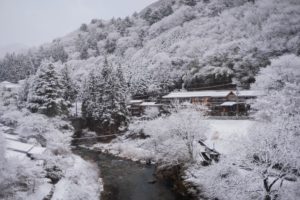 Snow at Shima Ohashi Bridge