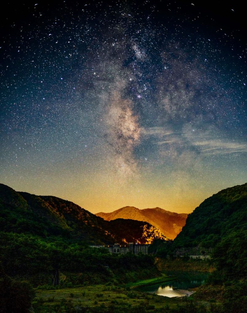 Starry Night at Okushuima Lake